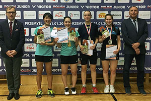 バド女子 吉川・韮澤 国際大会「ポーランドジュニア2018」優勝
