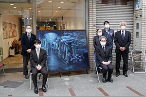 丸亀市通町商店街へ絵画を寄贈