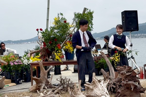 讃岐野祭　高校生×華道家　即興花いけBack to Back