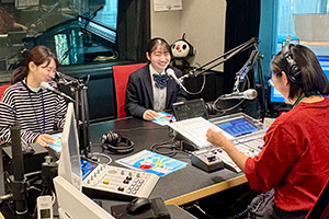 ラジオ収録の様子